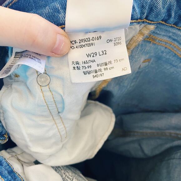 Levi’s 501 High Rise Straight Leg Mom Jeans - Picture 5 of 8